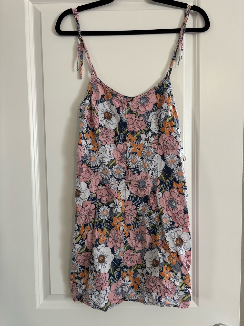 Vans Floral dress in Pink, Navy & Orange